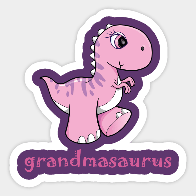 Grandmasaurus Sticker by cdclocks